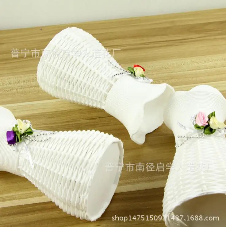 Description Picture 3 of itemWall Mounted Flower Basket Artificial Hanging Vase Handmade Garden Storage Basket Home Decor Vase High Quality Home Plant Basket