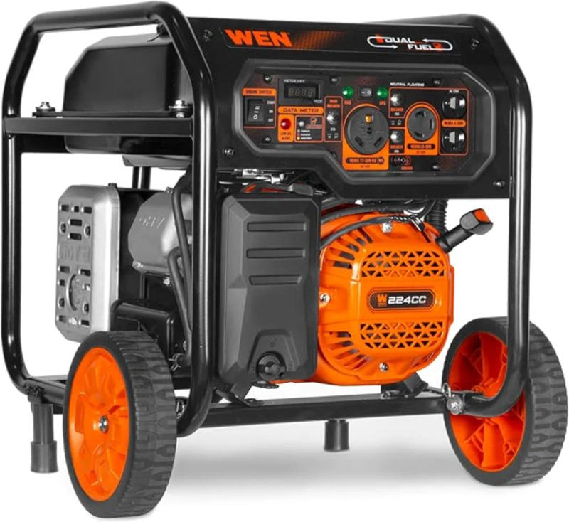 Description Picture 2 of item5600-Watt Dual Fuel Electric Start Generator with CO Watchdog 4.3-gallon Gas Tank Provide Up To 12.5 Hours of Half-load Run Time