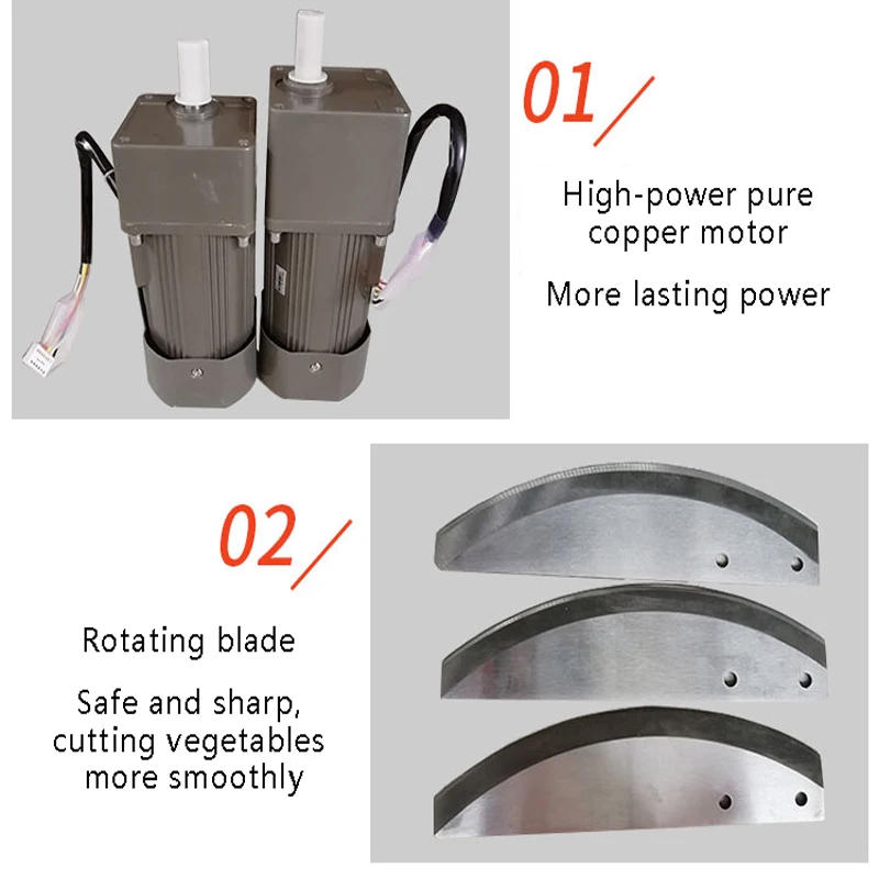 Description Picture 5 of itemCommercial Industrial Electric Vegetable Cutter Fruit And Vegetable Potato Carrot Onion Shredder