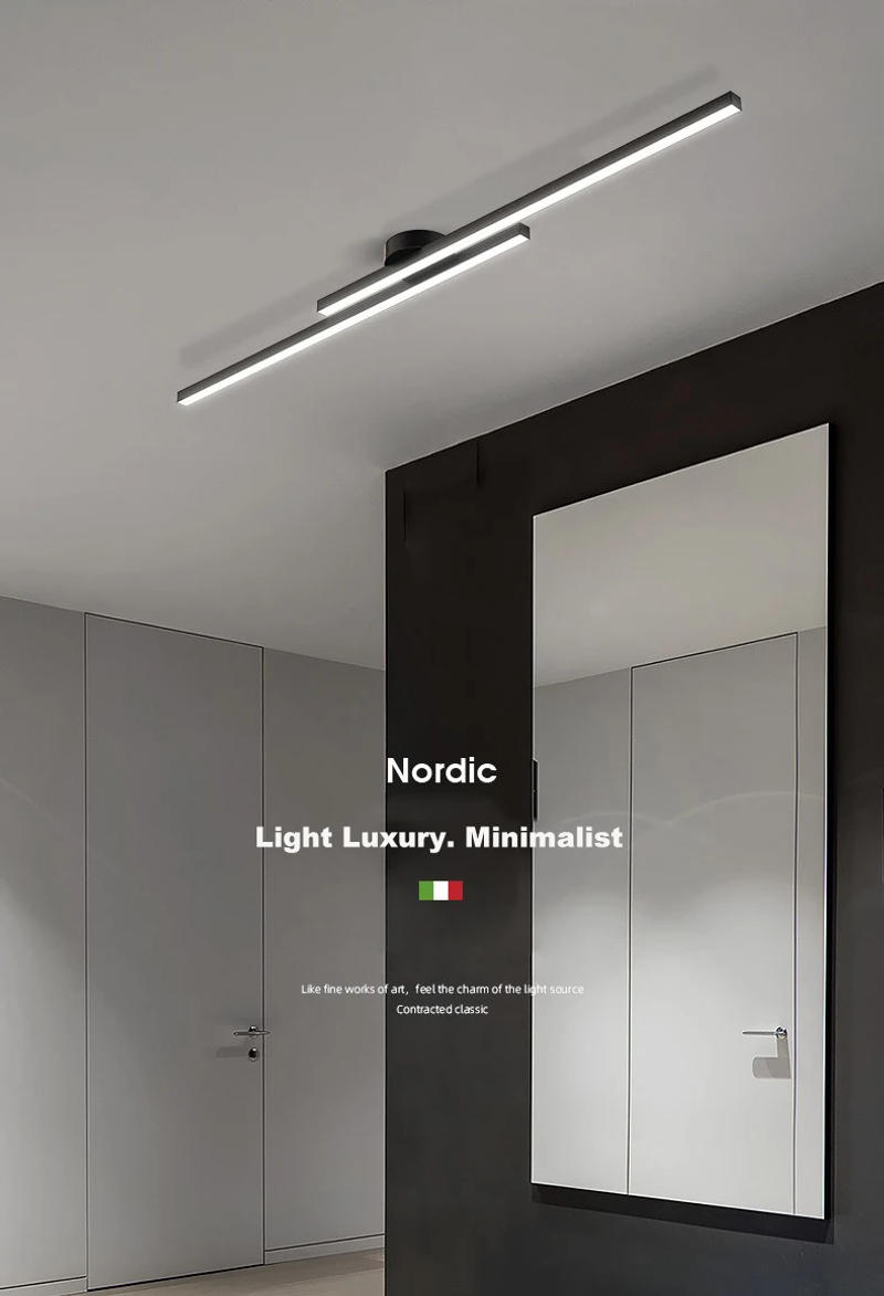 Description Picture 2 of itemMinimalist LED Strip Ceiling Light Modern Living Room Bedroom Corridor Ceiling Lamp Home Decoration Indoor Lighting