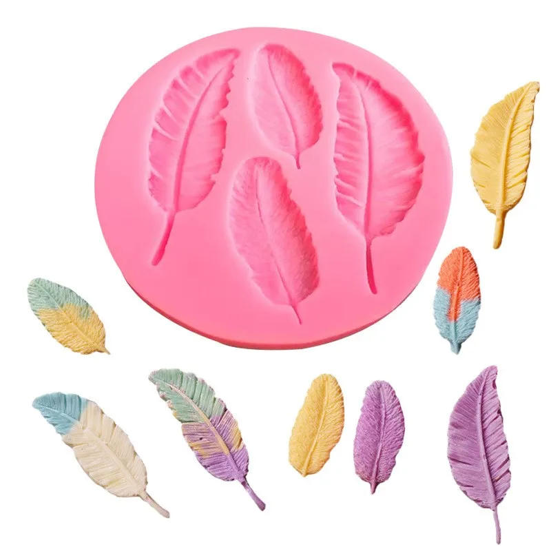 Description Picture 3 of itemBird Feathers Chocolate DIY Cake Decoration Silicone Mold Dessert Sugar Cube Rim Accessories Kitchen Baking Supplies Tools