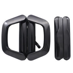 Glass Door Lock With Keys Aluminum Alloy Sliding Door Handle Replacement Handle Lock Set Black Balcony Door Hook Lock