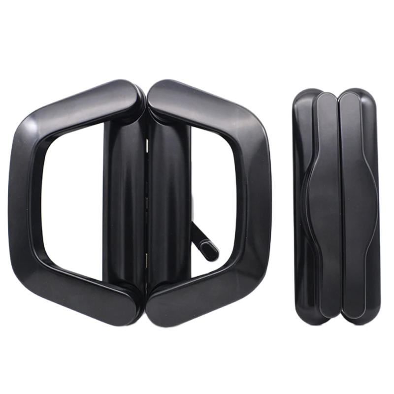Description Picture 5 of itemGlass Door Lock With Keys Aluminum Alloy Sliding Door Handle Replacement Handle Lock Set Black Balcony Door Hook Lock