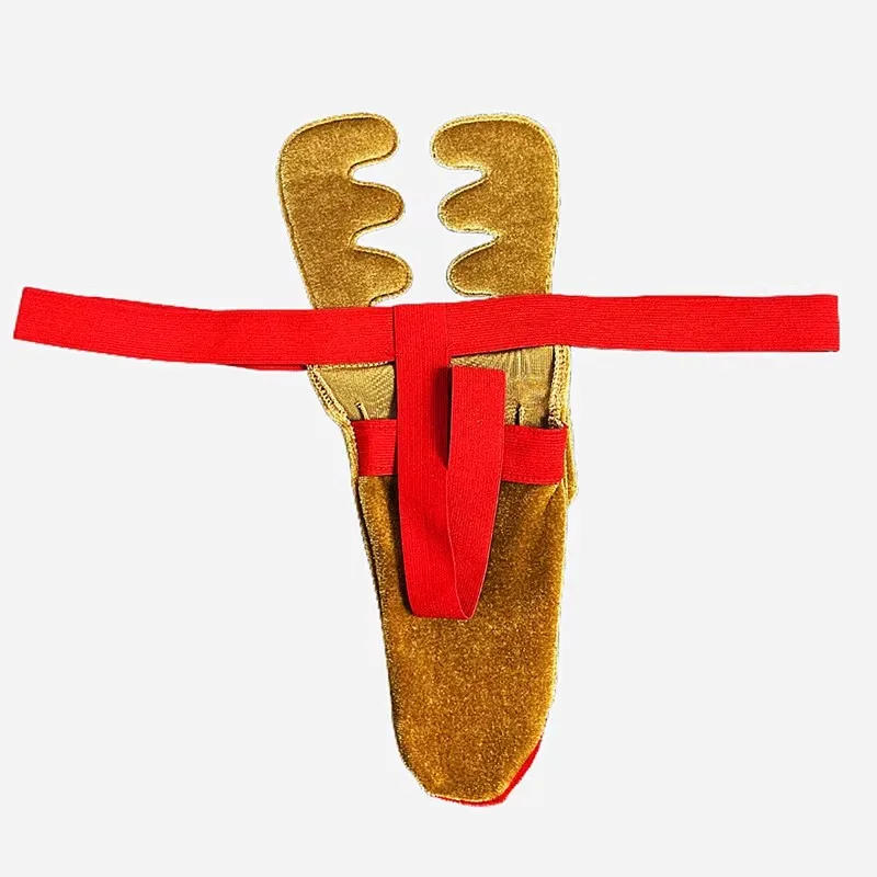 Description Picture 5 of itemSexy Men's Christmas Deer Shape Thongs Panties Underwear Pump Man Reindeer Bulge Pouch Thong G-String T Back Funny Briefs