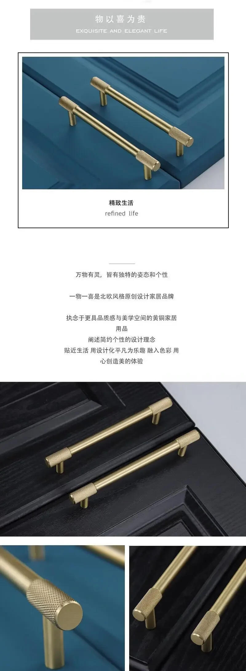 Description Picture 2 of itemSatin Brass Diamond Knurled/Textured Cabinet Knob Kitchen Cupboard Door Pulls Furniture Handle T bar Hardware