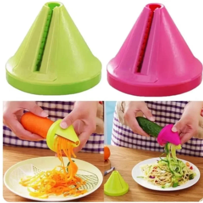 Description Picture 3 of itemSpiralizer Vegetable Slicer Spiral Peeler Cutter Multifunction Kitchen Tool Fruit Manual Potato Carrot Radish Rotating Grater