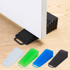 Rubber Hook Door Stopper Silicone Anti Collision Doorstop Hangable Type Floor Holder  Wall Protectors for Home Bedroom