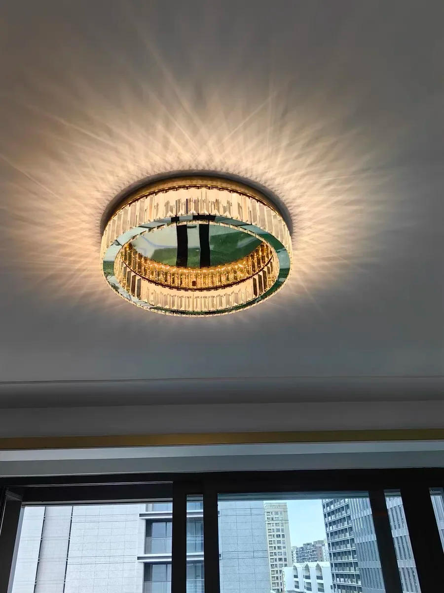 Description Picture 3 of itemModern Designer Ceiling Lamps Light Luxury Originality Crystal Lamp Hotel Villa Woonkamer Bedroom Indoor Art Fixtures Home Decor