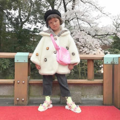 Baby Girl Clothing Winter Rabbit Ears Pattern Solid Color Padded Warm Outerwear Hooded Cute Casual Simple Baby Winter Clothes