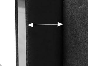 Description Picture 5 of itemKing-size upholstered LED bed frame with 2 storage drawers, velvet platform bed with wingback headboard，Black