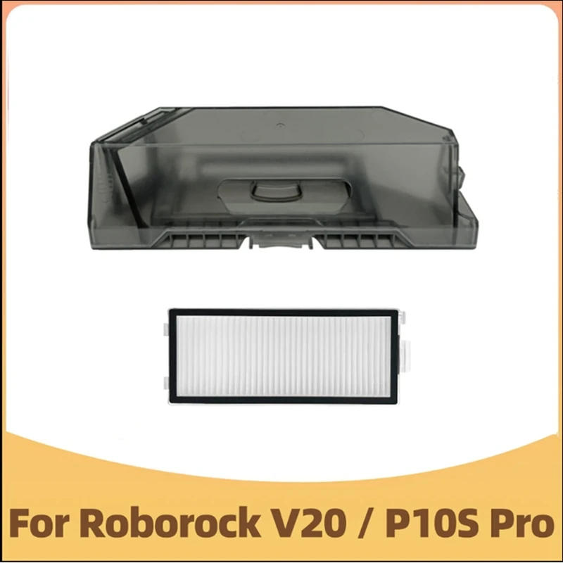 Description Picture 4 of itemFor Roborock P10S PRO / V20 Robot Dust Box With Filters Vacuum Cleaner Replacement Accessories Dust Trash Box Parts