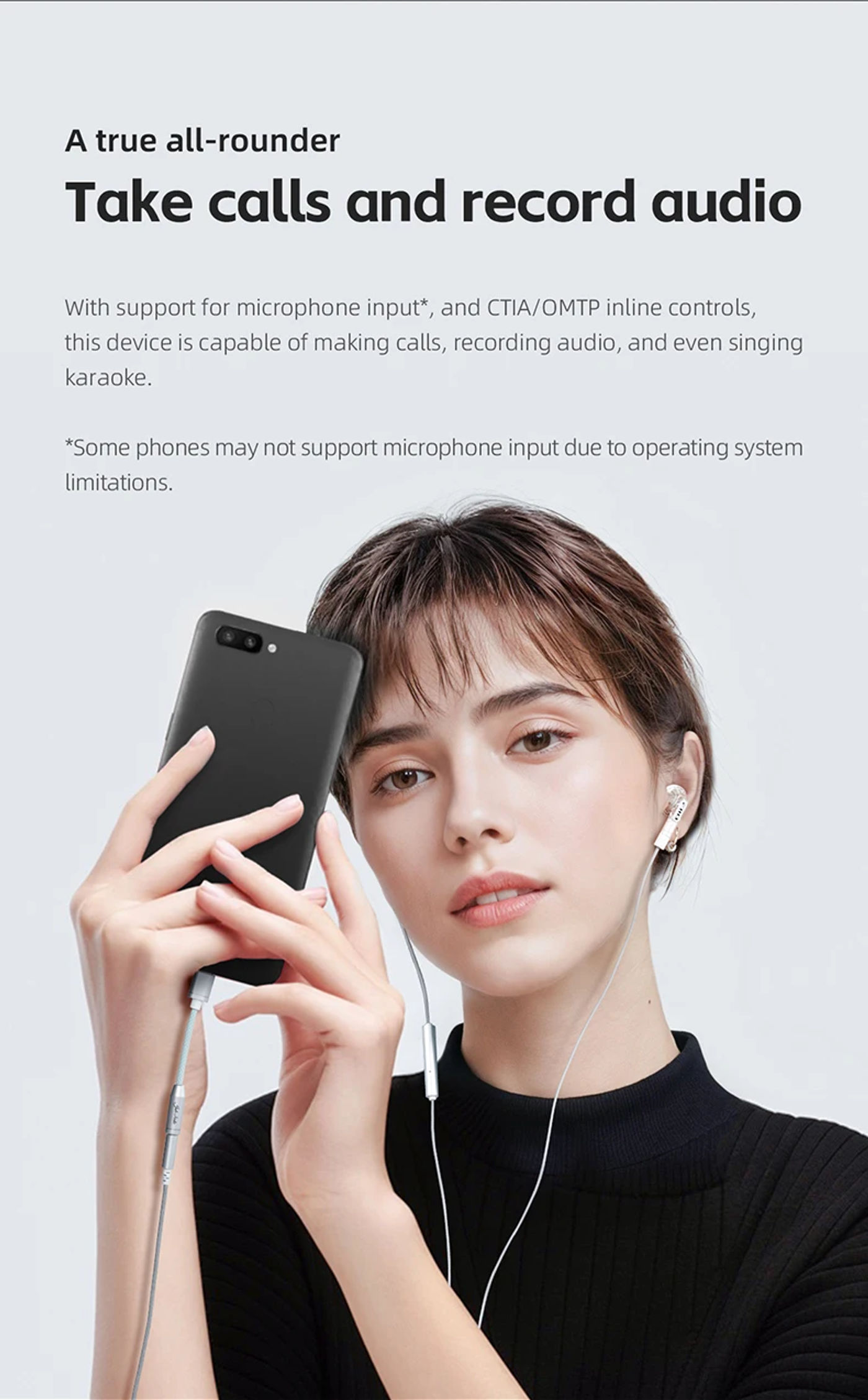 Description Picture 6 of itemFiiO JadeAudio JA11 USB Type C to 3.5mm Headphone Adapter DSD128 USB C Cable USB C to 3.5 Audio Aux Cable For IOS Android