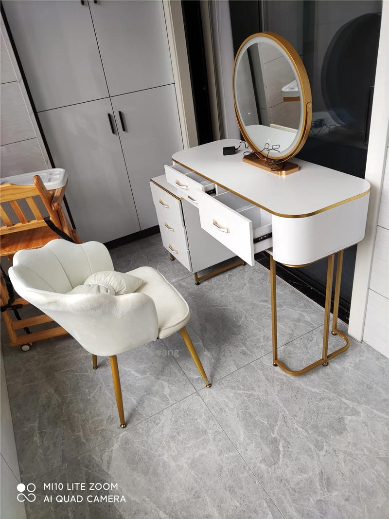 Description Picture 6 of itemEuropean Luxury Vanity Home Dressers Bedroom Modern home Dressing Table Bedroom Furniture Storage Side Cabinet Bedside Table B