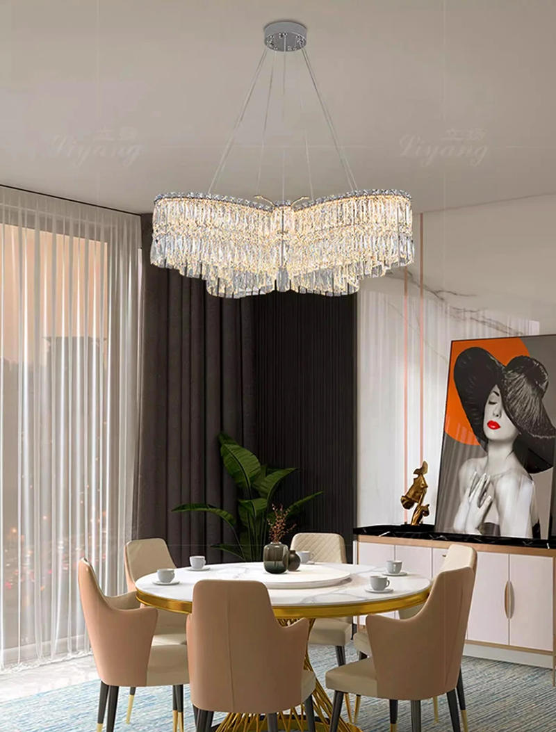 Description Picture 2 of itemhome decorationPendant lights, luxury crystal living room chandelier, dining room Pendant lamp, ceiling light, indoor lighting