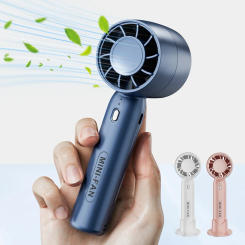 2025 New 400mAh Portable 3 Speeds Adjustable High Speed Fans Super Powerful Air Duster Rechargeable Mini Usb Handheld Turbo Fan