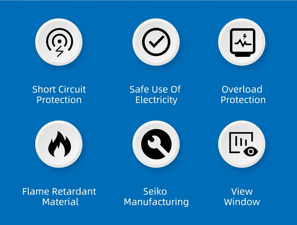 Description Picture 4 of itemAC MCB 1P 2P 230V 400V 6KA Mini Circuit Breaker Air Switch 6A 10A 16A 20A 32A 40A 50A 63A Overload Short Protect