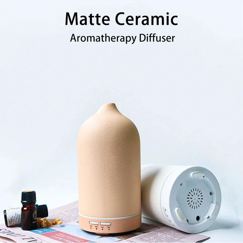 Description Picture 3 of itemCeramic Air Humidifier Aroma Diffuser Automatic Small Humidifier Hotel Air Fresh Essential Oil Diffuser Timing Colorful Lights