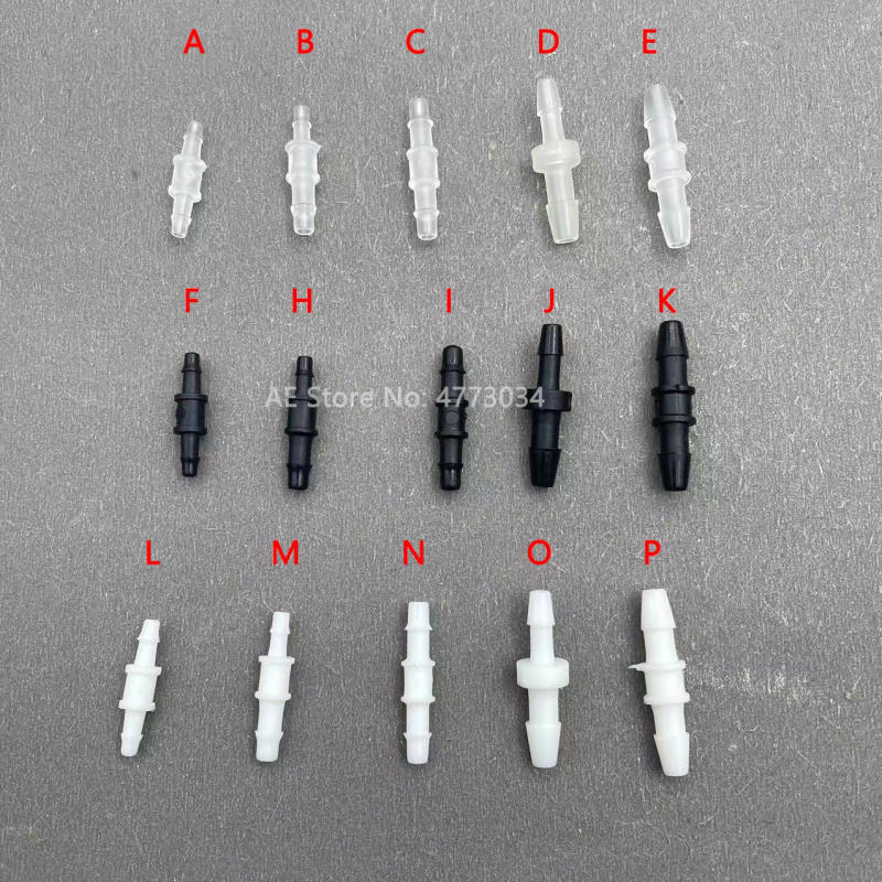 Description Picture 2 of item20PCS Straight Ink Tube Connector Ink Pipe Hose Tubing Plastic Joint For Eco Solvent Water-based DTF UV Printers Mimaki Roland