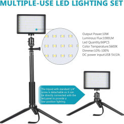 Multi-Light Source VLOG Fill Light Camera Video Light Color Card Color Three Primary Color Flat Panel Light USB Charging