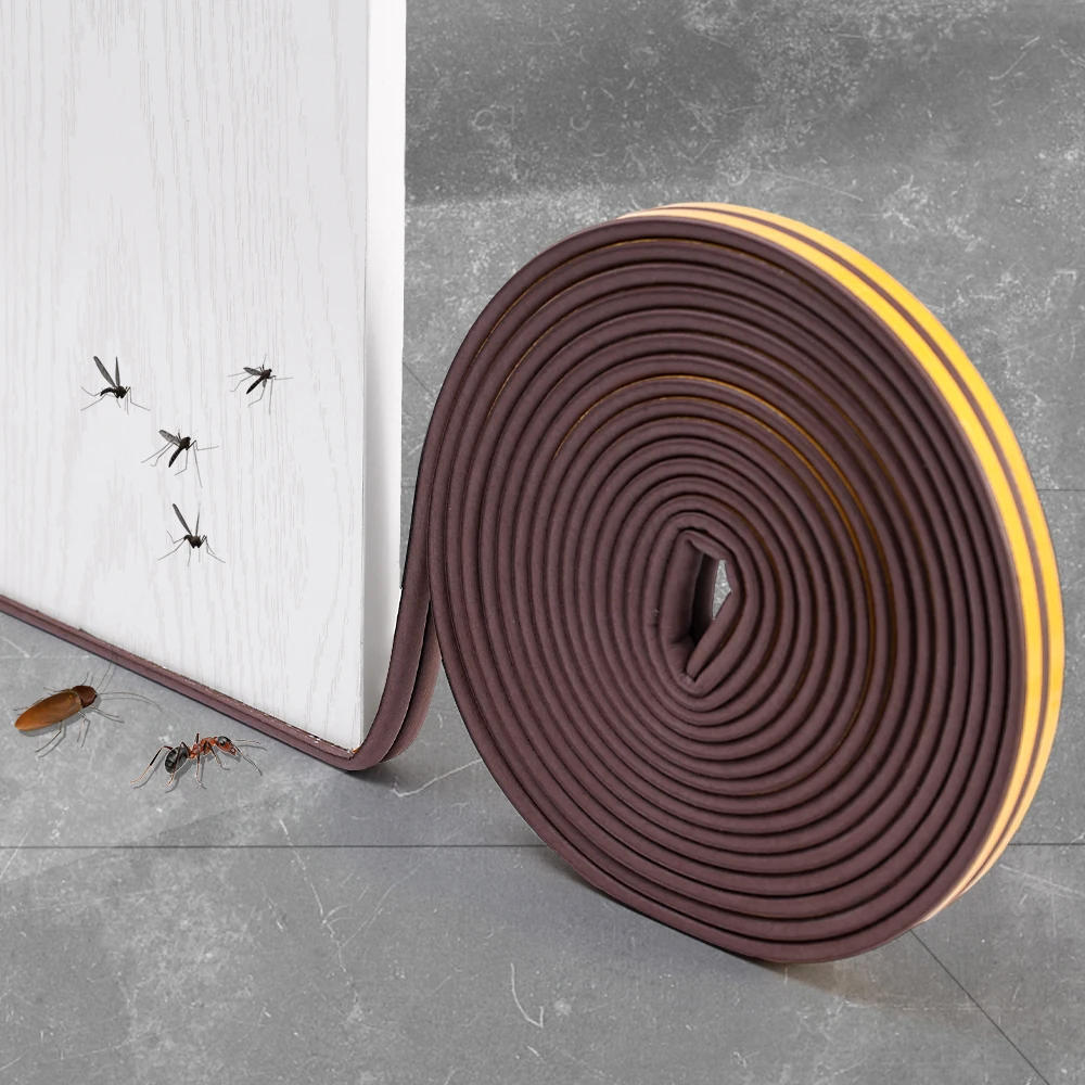 Description Picture 4 of item12M Self-adhesive Door Window Sealing Strips Household Insulation Tape Dustproof Windproof Anti-collision Rubber Sealed Strip