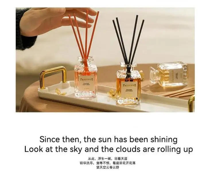 Description Picture 6 of itemRomantic Manor Perfume Flameless lavender Ebony agarwood Aromatherapy Oil Lasting Indoor Freshness Reed Diffuser Fragrance