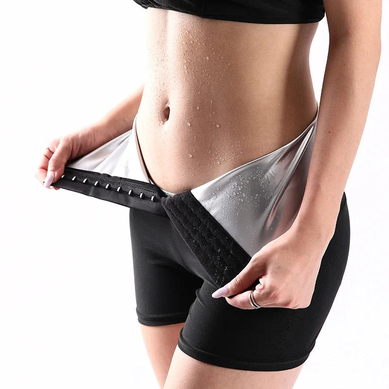 Description Picture 2 of item2024 Shaper Slimming Shorts Sweat Sauna Pants Waist Trainer Shapewear Tummy Hot Thermo Slim Leggings Weight Loss Fitness Workout