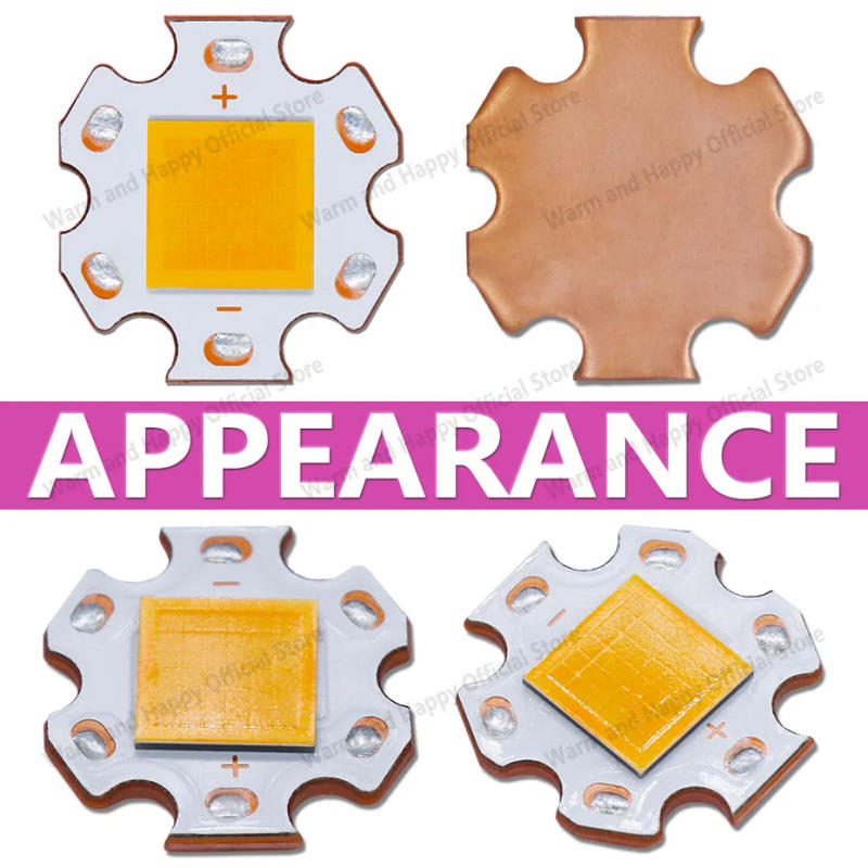 Description Picture 3 of item45-72W DC9-9.6V LED Beads Chip Light Source Accessories 5000-8000mA 20mm LED Car Bead Flashlight Bead Headlight Lighting