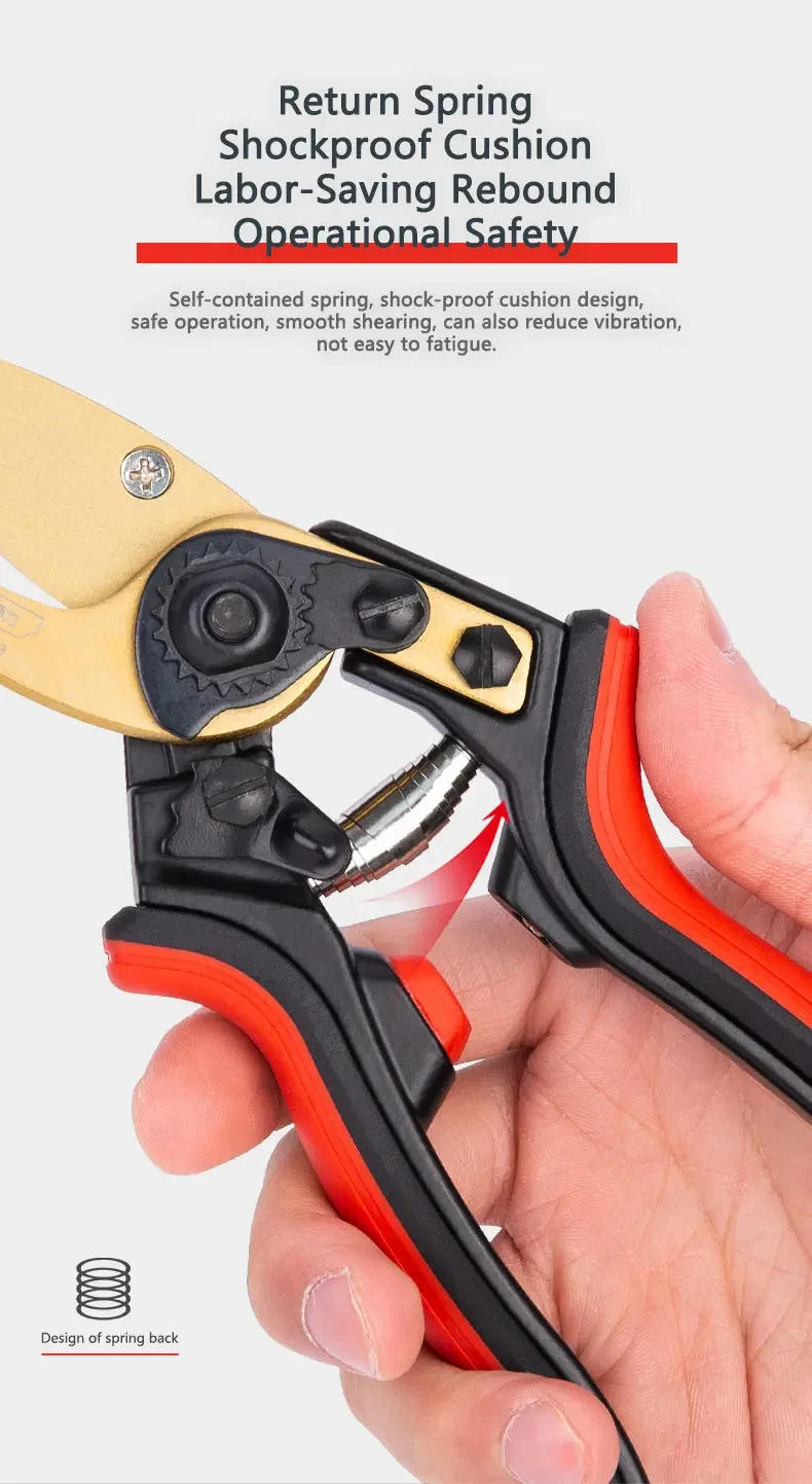 Description Picture 6 of itemPruning Shear Garden Tools Tree Branch Shears Professional Secateur Pruning Shears Tree Clippers For Tree Branches