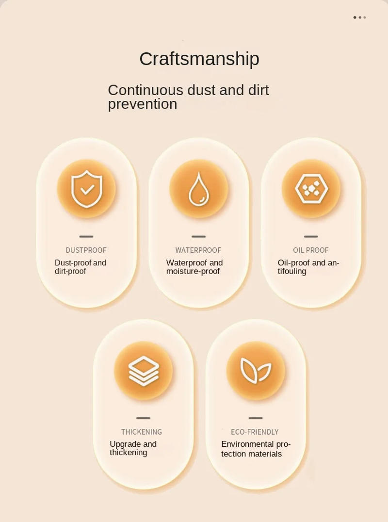 Description Picture 3 of item3636 Disposable Dust Cover Household Appliances Extra Large Thickened Fan Rice Cooker Microwave Oven Universal Transparent Cover