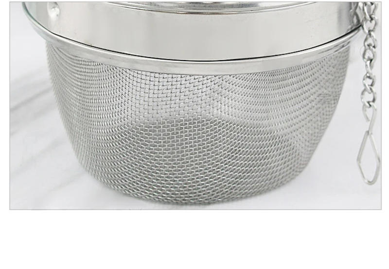 Description Picture 6 of item1Pcs Stainless Steel Tea Infuser Teapot Tray Spice Tea Strainer Herbal Filter Teaware Accessories Kitchen Tools Tea Infuser Tea