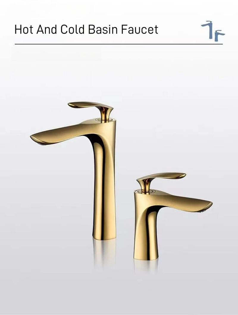 Description Picture 3 of itemGolden Maple Leaf Basin Faucet For Hot And Cold Water Household Use Raised Washbasin Countertop Basin Single Hole Faucet