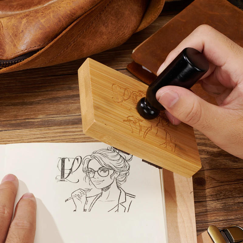 Description Picture 5 of itemPersonalised LASER Logo Stamp Wooden Stamp Rubber Logo Clear Seals Custom Package Stamps Business Logo Seals