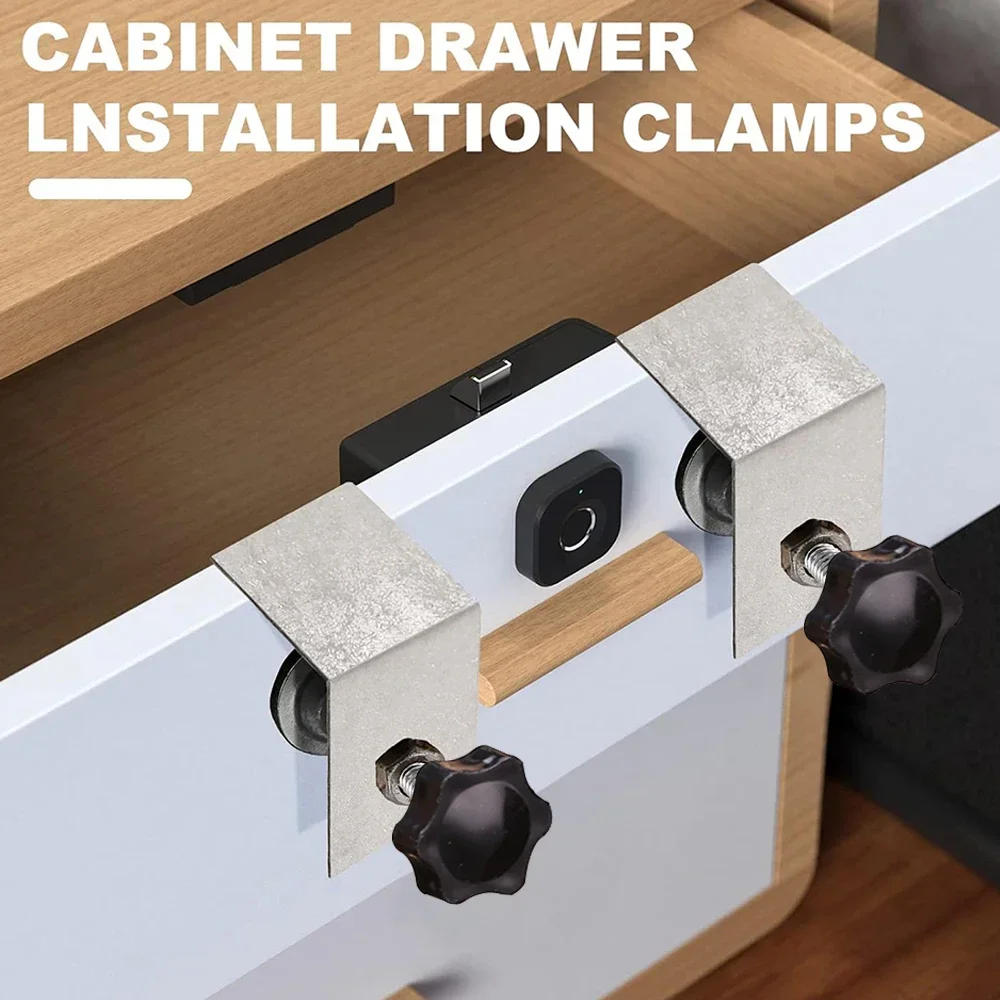 Description Picture 5 of itemWoodworking Jig Drawer Front Installation Clamps Steel Drawer Panel Clips Stable Cabinet Tool Home Furniture Installation Tools