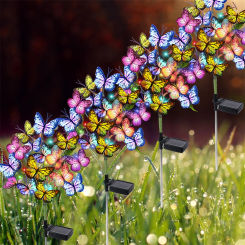 Outdoor LED Solar Butterfly Solar Lights  Landscape Lights IP65 Waterproof for Yard Lawn Garden Walkway Decorative Path Lighting