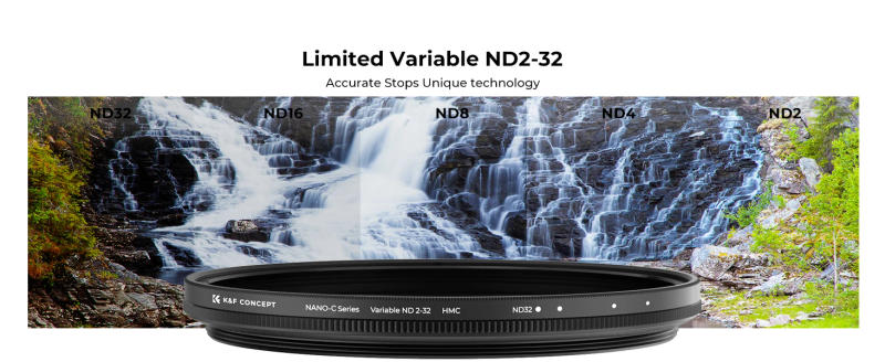 Description Picture 4 of itemK&F Concept ND 2 32 Adjustable Neutral Density ND2 ND32 67mm 58mm 72mm 77mm 82mm Variable ND Filter For Camera Lens kf concept