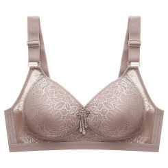 Comfortable Breathable Large Size Underwear Thin Section Without Steel Ring Comfortable Brassiere Gathering Adjustment Bra Women