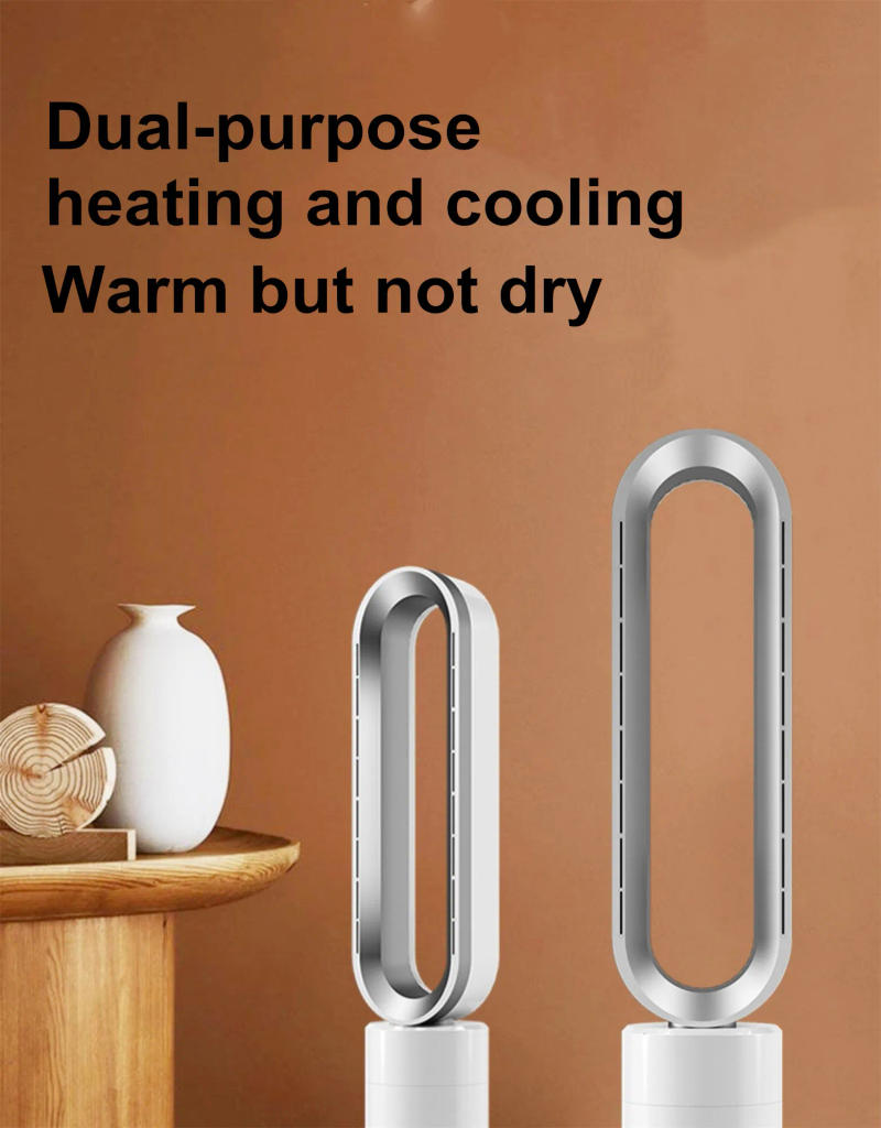 Description Picture 2 of itemBladeless Heater & Fan 2-in-1, 3-Speed Quiet Cooling & Heating, Oscillating Tower Fan, Safe for Kids/Pets, Remote Control, Energ