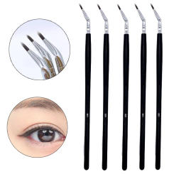 1Pc Bent Liner Makeup Brushes Precision Angled Eyeliner Brush Eyeshadow Eye Brow Tool Detail Eye Liner Precision Cosmetic Tools