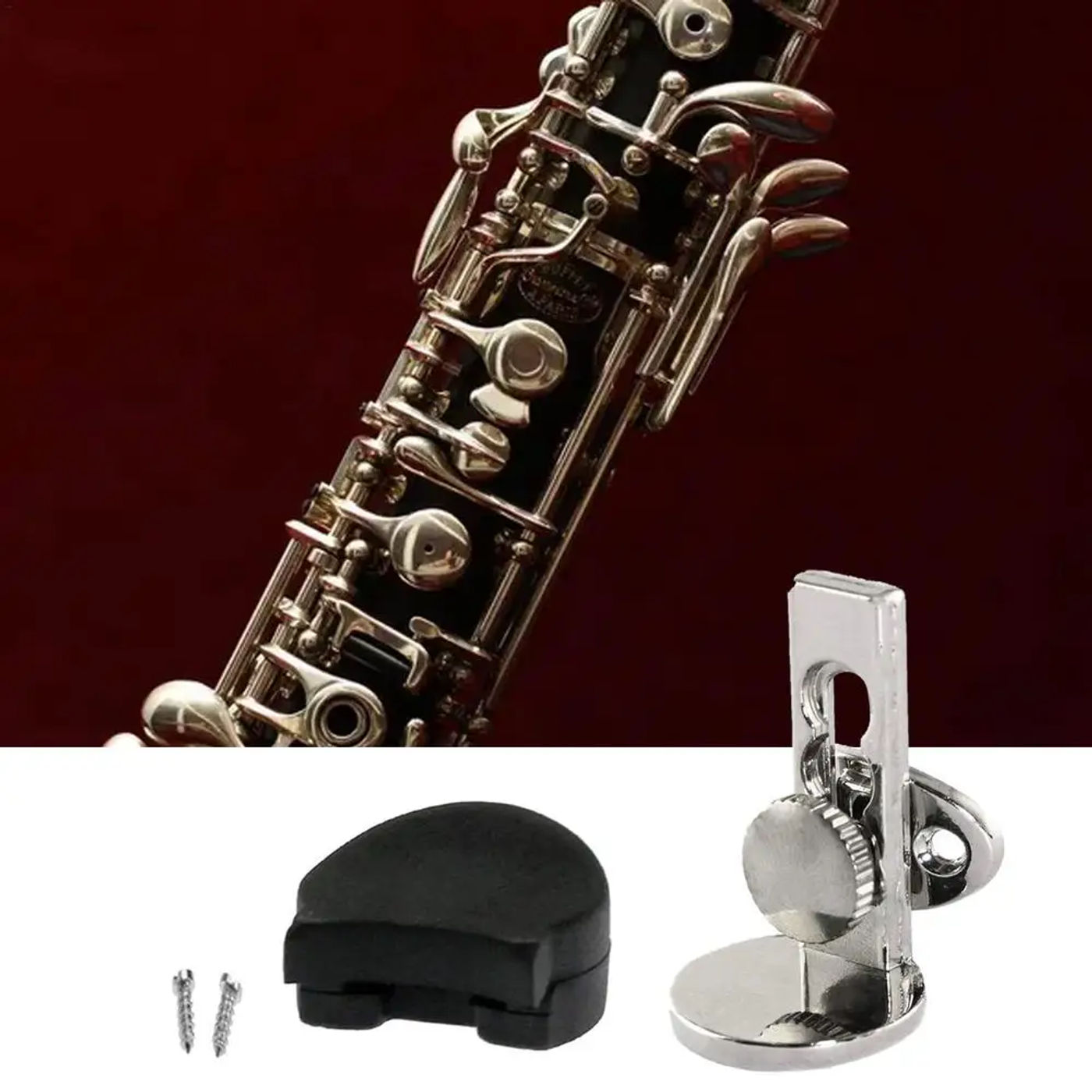 Description Picture 3 of itemClarinet Thumb Rest Protec Clarinet Oboe Thumb Rest Cushion Rubber Thumb Finger Rest Cushion Compatible With Woodwind Instrument