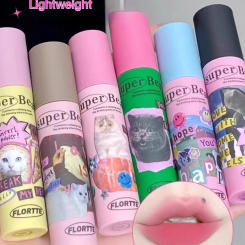 Flortte Cat Lipstick Paste Matte Cream Balm Soft Mud Lip Stick Milk Pastry Series  Waterproof Longlasting Baby Pink Lacquer