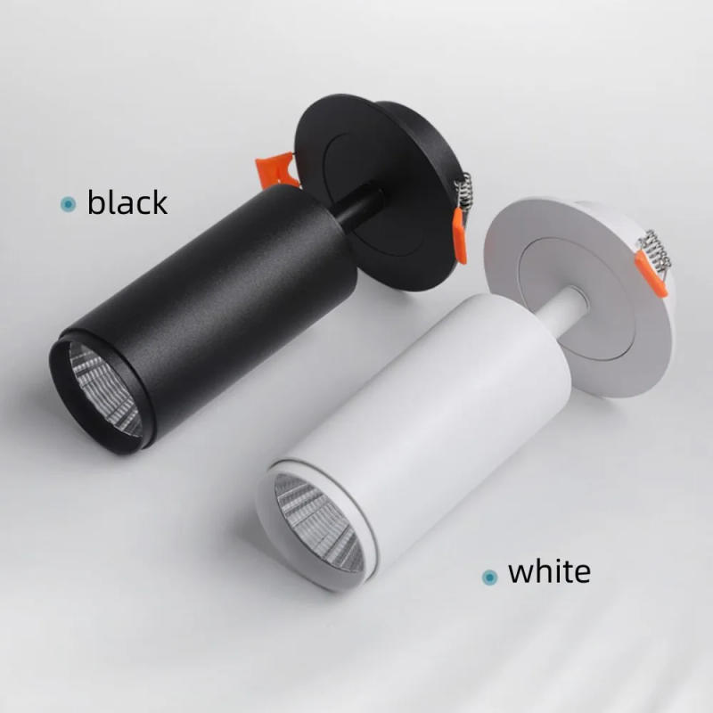 Description Picture 3 of itemDimmable Embedded COB Ceiling 7w 12w AC85-265V Rotate 360 Degrees Bull's Eye Spotlight LED Downlight Warm White Home Lighting