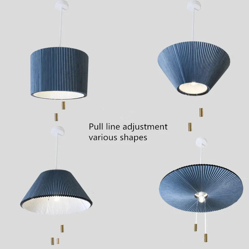 Description Picture 3 of itemIns Hot Postmodern Nordic Art Restaurant Bedroom Home Decor  Loft Creative Fold Deformation Umbrella Pendant Light Fixtures