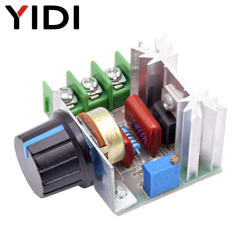 2000W SCR Thyristor Power Supply Voltage Regulator Module AC 220V LED Dimming Dimmer Motor Speed Controller Voltage Stabilizer