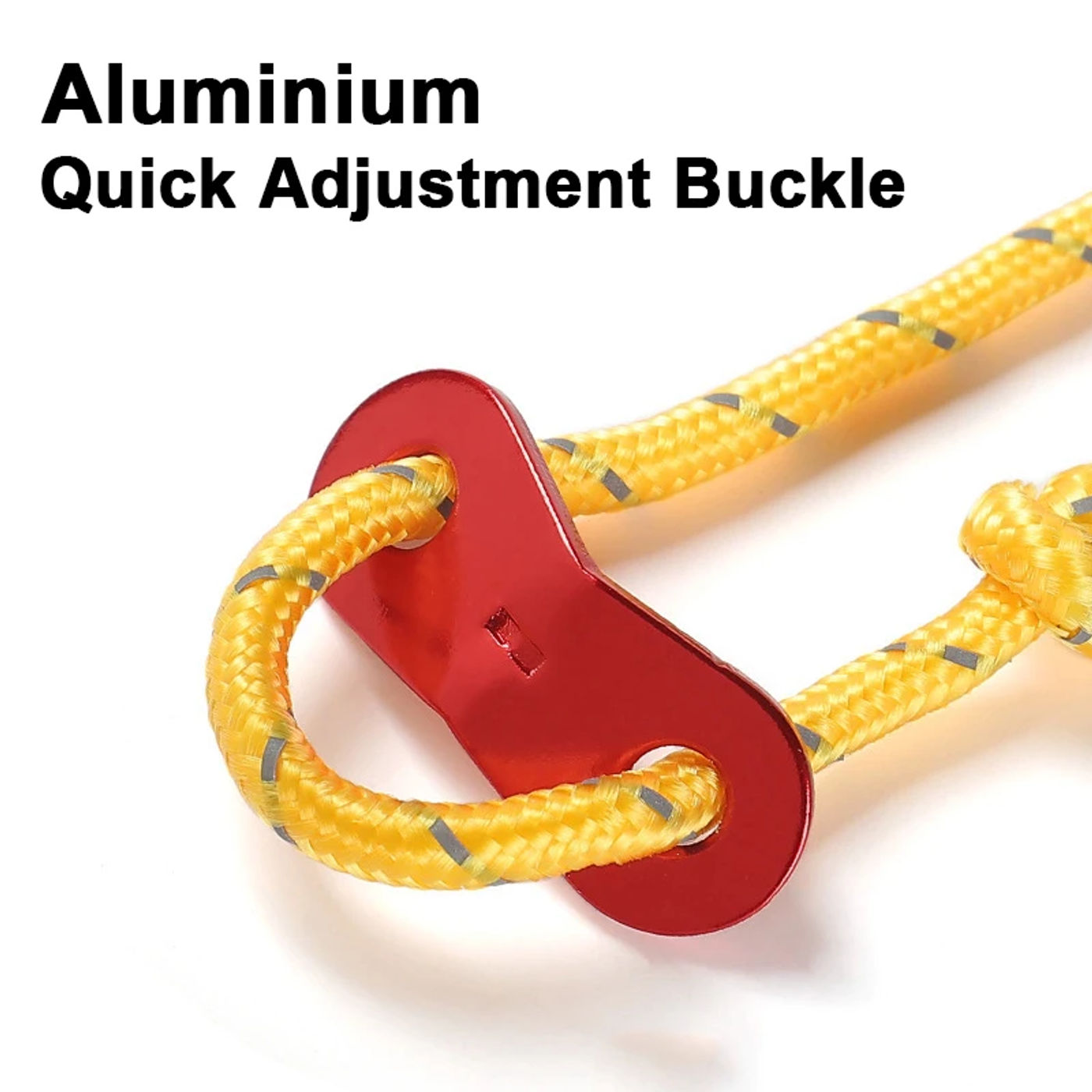 Description Picture 5 of item4M Multi-Function Luminous Tent Rope with Quick Adjustment Buckle,High Reflective Outdoor Tent Rope for Beach/Camping/Dry Cloth