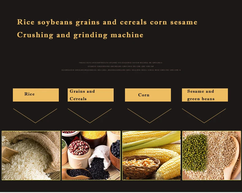 Description Picture 3 of itemElectric Grain Mill Grinder Commercial Grinding Machine for Dry Grain Soybean Corn Spice Herb Coffee Bean Crusher Pulverizer