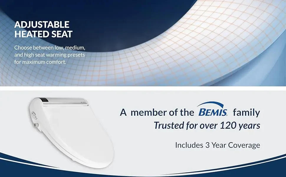 Description Picture 5 of itemBB2000 Bliss Electric Bidet Toilet Seat, Warm Water W/ Air Dryer, Heated Seat W/Sensor and Slow Close Lid, Night Light, Remote