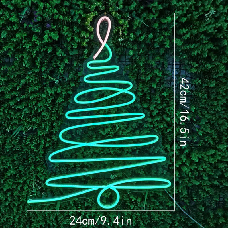 Description Picture 6 of itemChristmas Tree Neon Lights Room Decoration Neon Sign Led Lights  for Christmas Decor Christmas Party Bar Restaurant Shop Sign