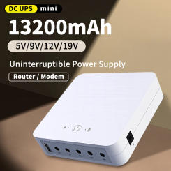 5V9V12V19V Router optical modem backup battery 18W UPS Uninterruptible Power Supply 13200mAh Mini DC USB built-in Power Supply