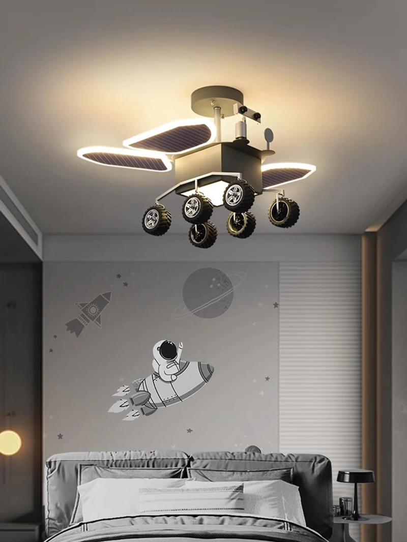 Description Picture 6 of itemModern ceiling fan lights, children's bedroom dining room ceiling fan lights, ceiling lights with led lights indoor lighting