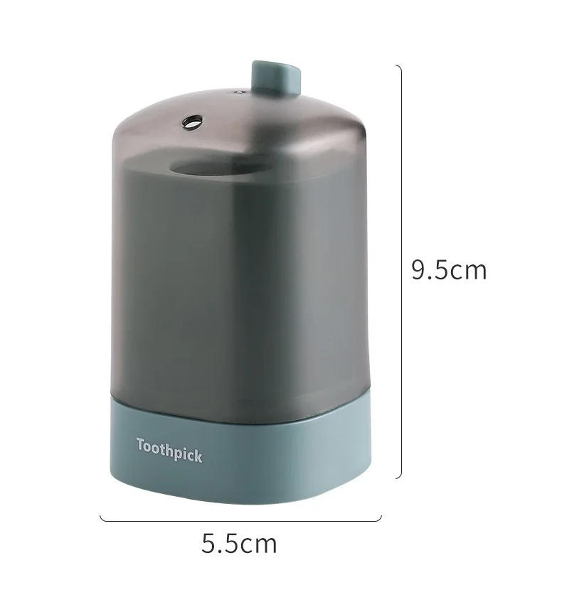 Description Picture 3 of itemPress-type Plastic Toothpick Box Creative Automatic Kitchen Toothpick Container Portable Living Room Dining Room Storage Box